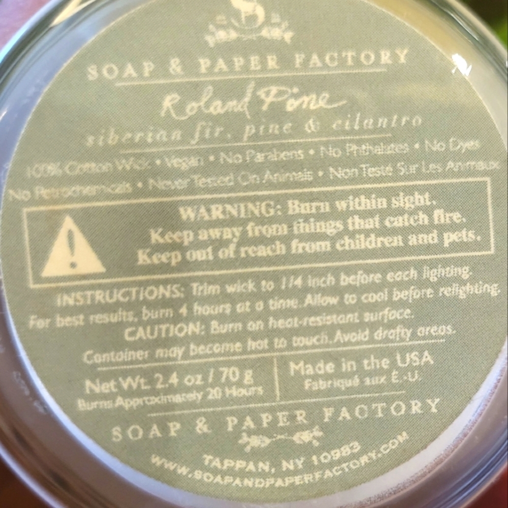 ❤️BUY 5 GET 4 FREE  Roland Pine Small 2.4 oz Candle - Picture 3 of 3